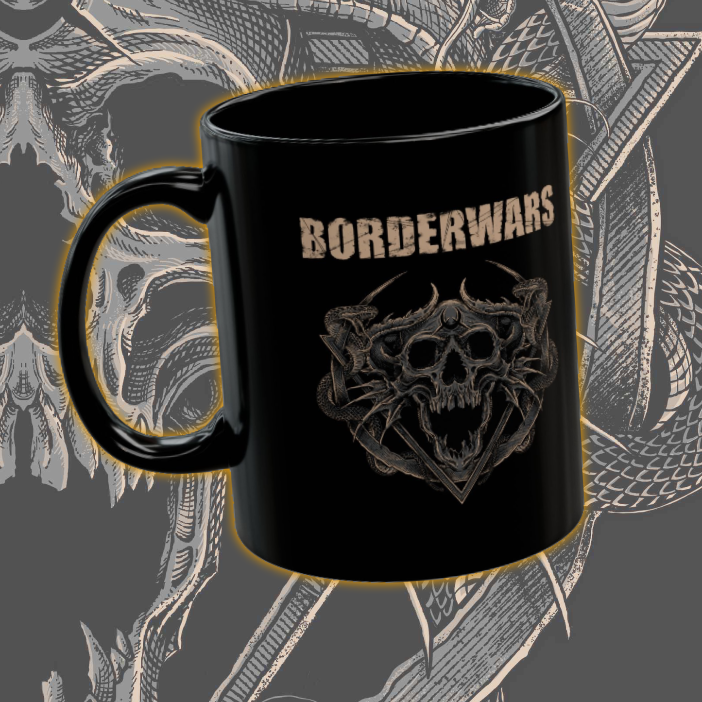 BORDERWARS - BlakMug "Deth Skull" - 11oz