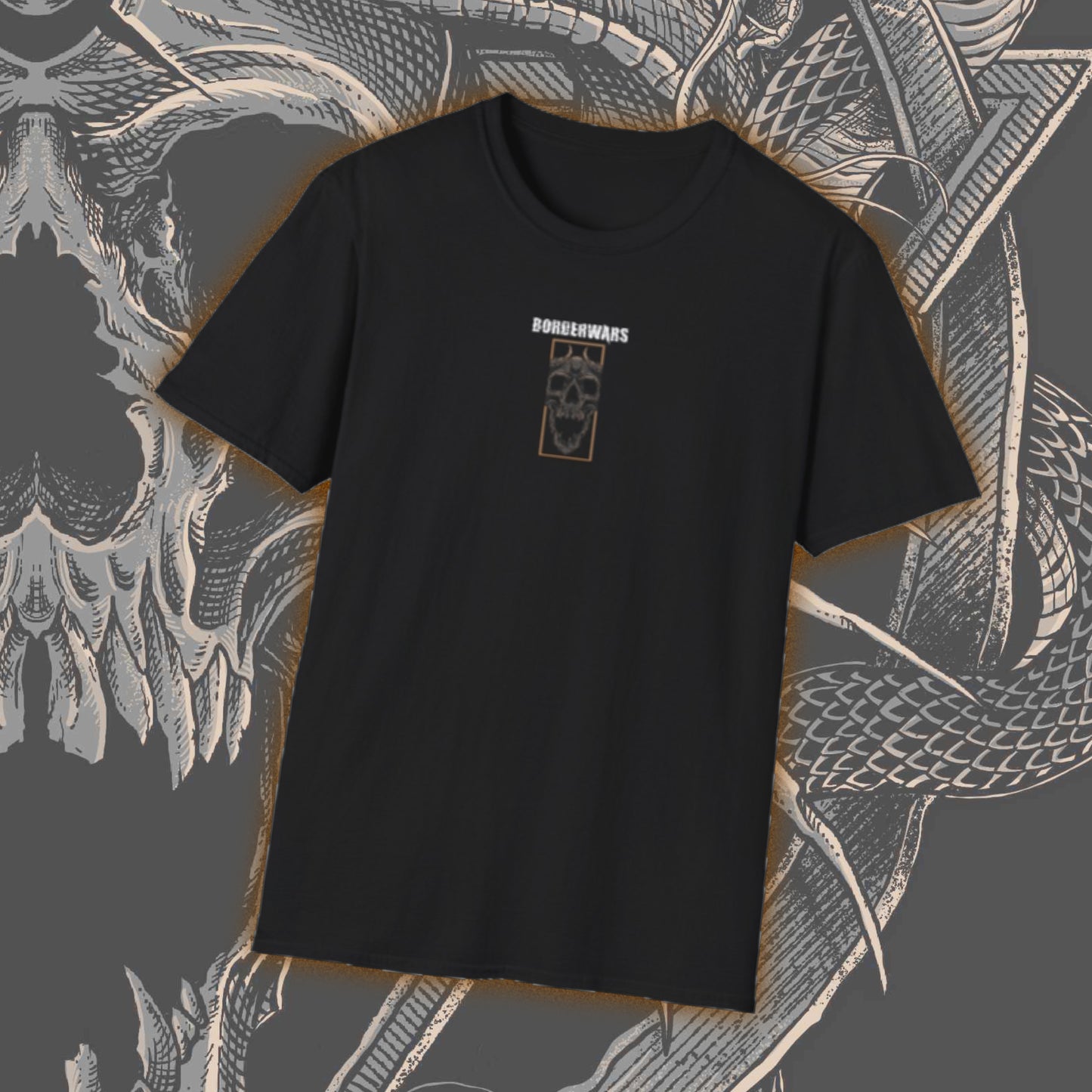 BORDERWARS "Deth Skull" Badge Tshirt